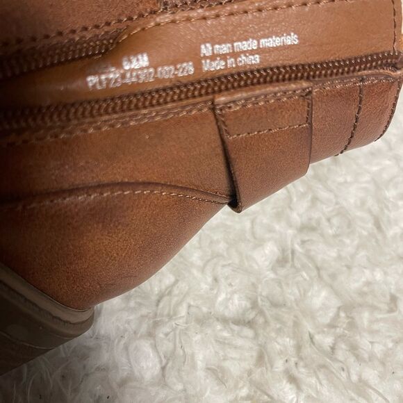 New Frye and Co. synthetic Brown lace Boots with side zipper SZ6.5M - Picture 9 of 11